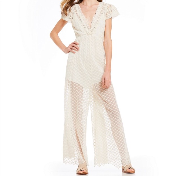 Free People Pants - Free People Chleo Embroidered Maxi Jumpsuit
